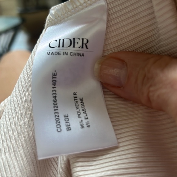 Cider Square Neck Jersey Short Sleeve Curve & Plus Top in Off White Size 1XL - Picture 7 of 8